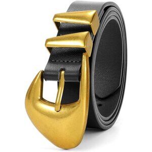 Leather Belts for Jeans Dress Pants Black Brown Belts for Women